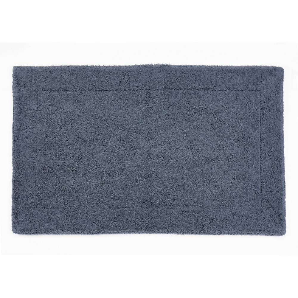 Double Bath Mat 307 by Designer Abyss & Habidecor in Denim Blue